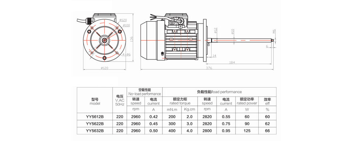Chemical pump motor XD56 series2